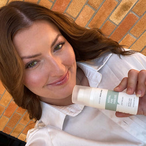 Customer using Danish Skin Care products
